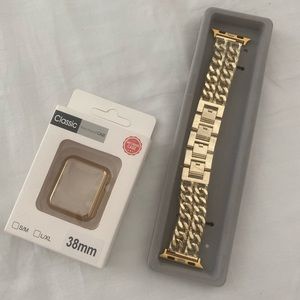Apple Watch Band Replacement Strap Gold Chain Link